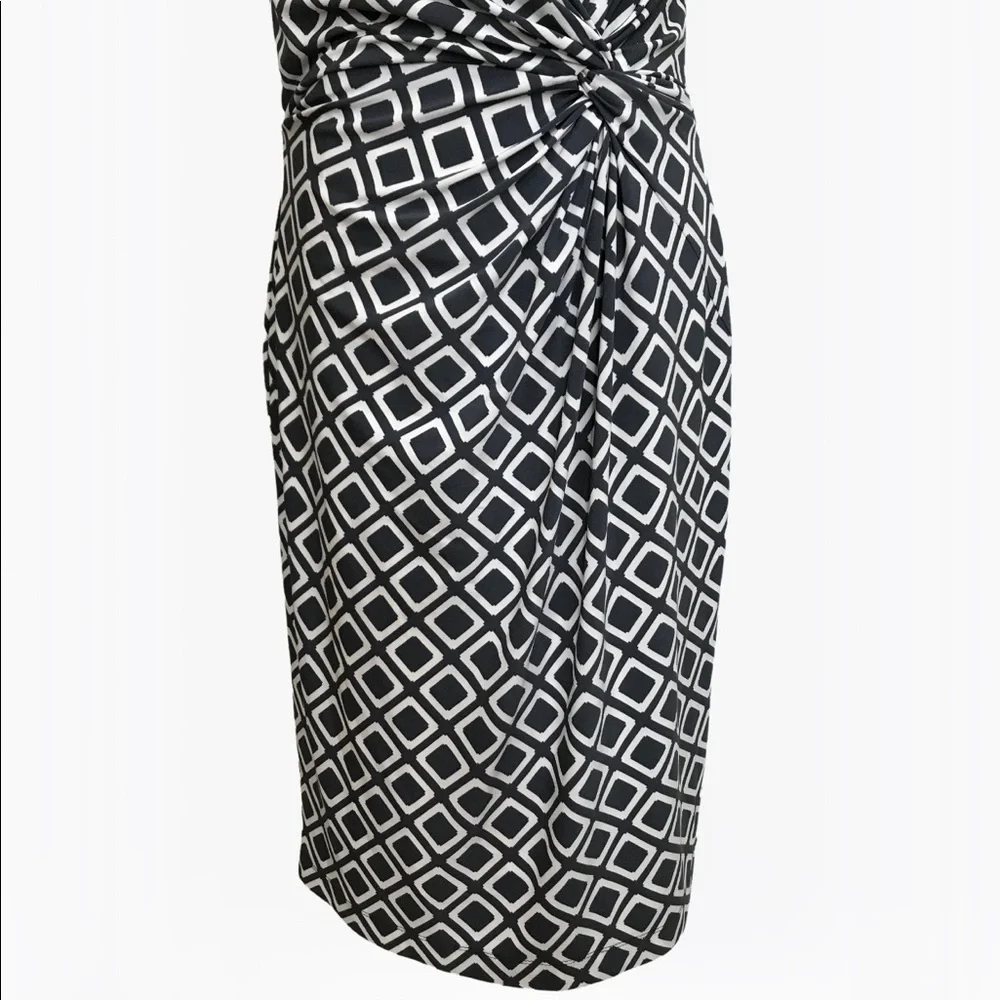 Ralph Lauren Sheath Geo Print Women’s Midi Dress - 10/12 - Picture 13 of 17
